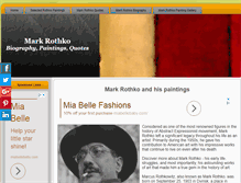 Tablet Screenshot of mark-rothko.org